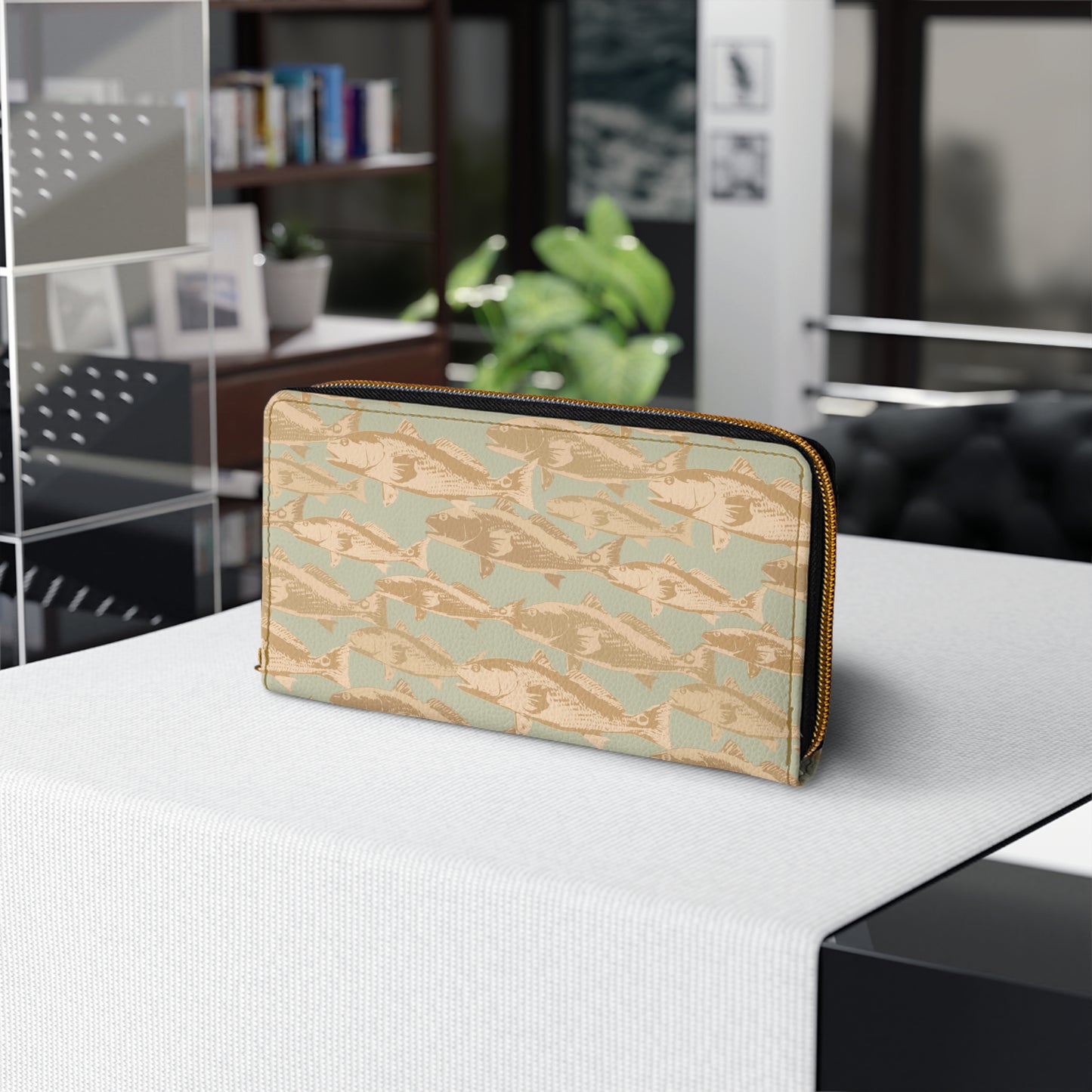 Red Drum Zipper Wallet