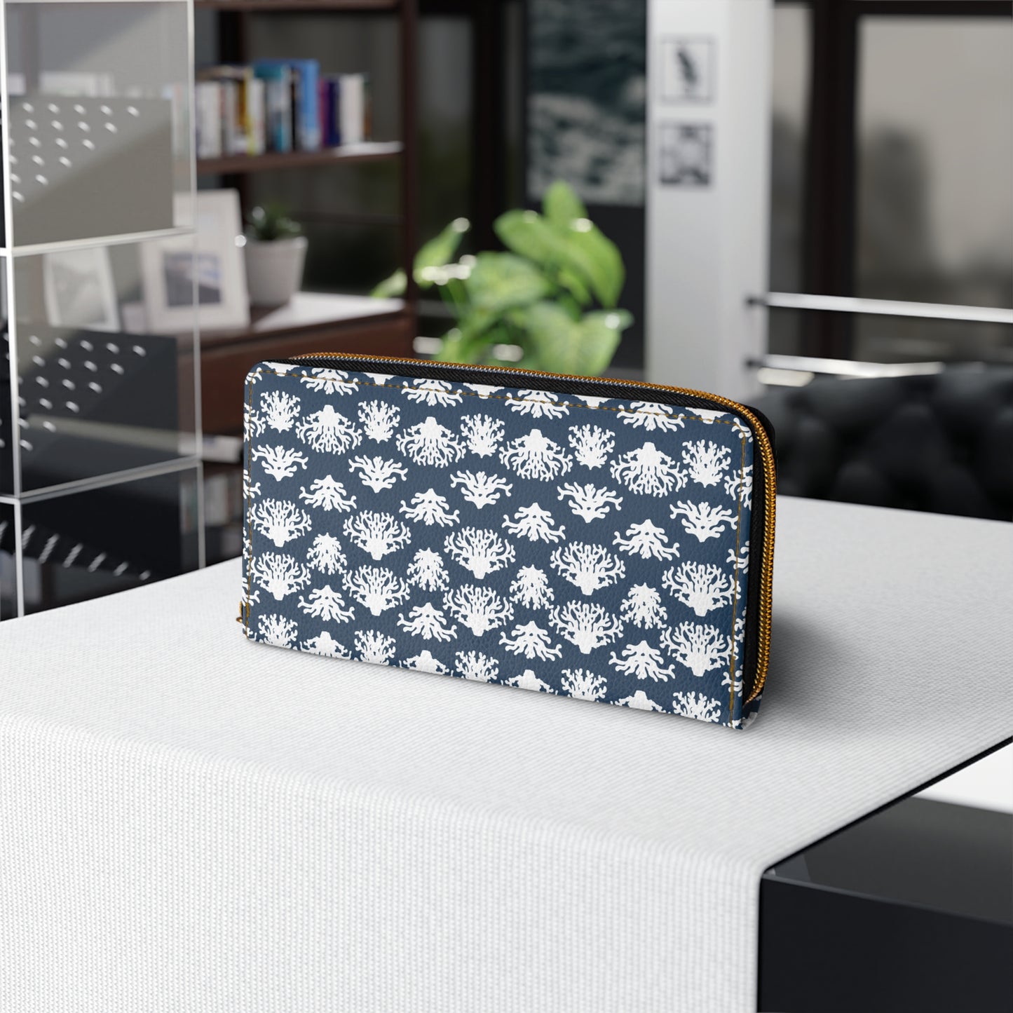 Coral Grand Blues Zipper Wallet