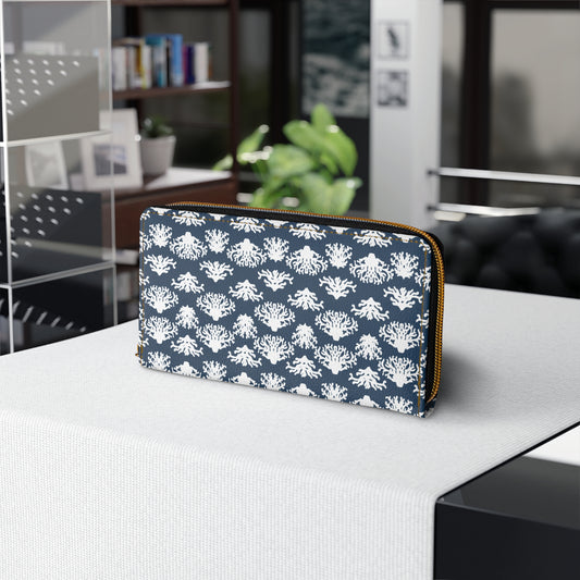 Coral Grand Blues Zipper Wallet