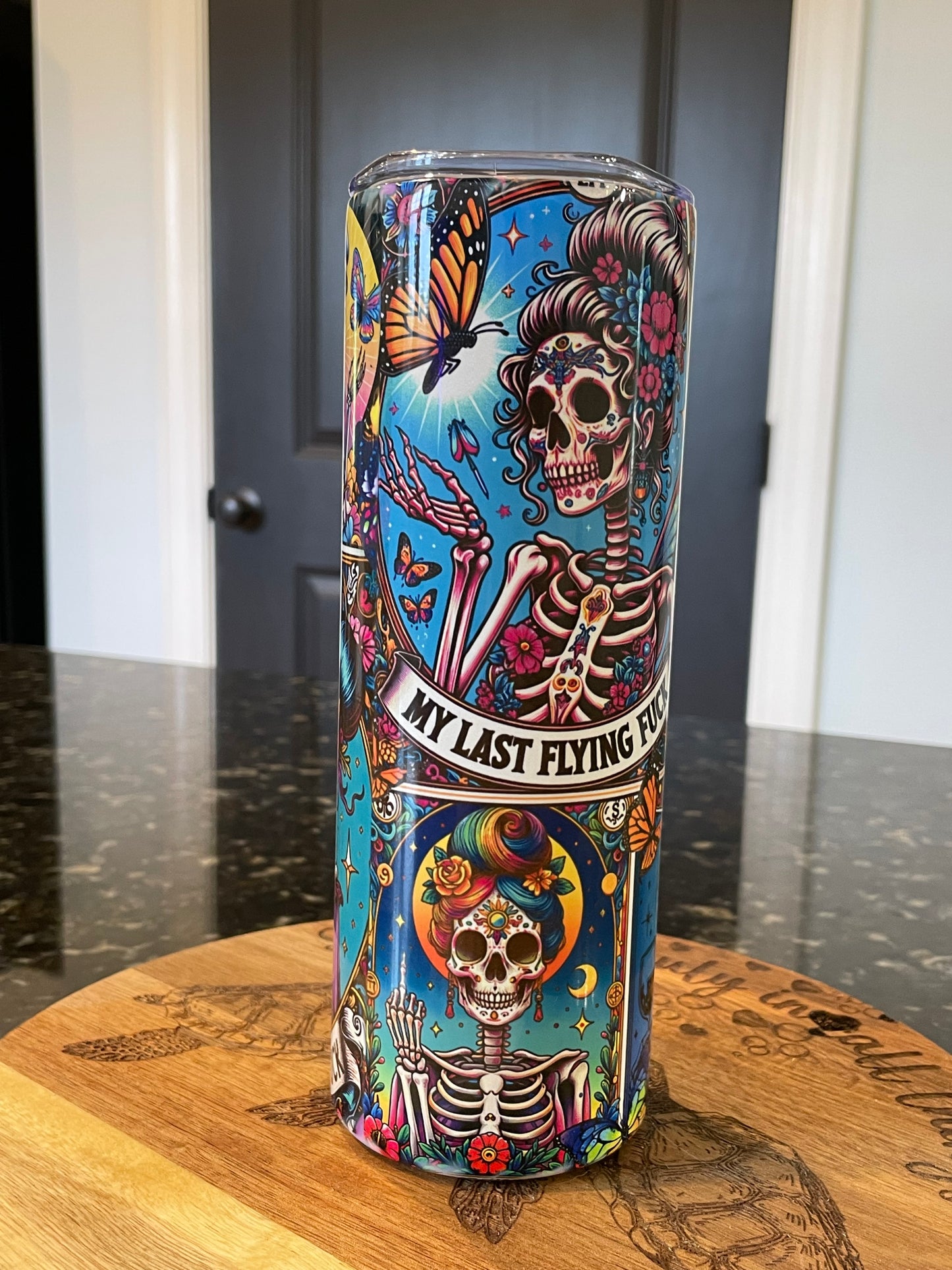 No Fucks Given Metal Tumbler