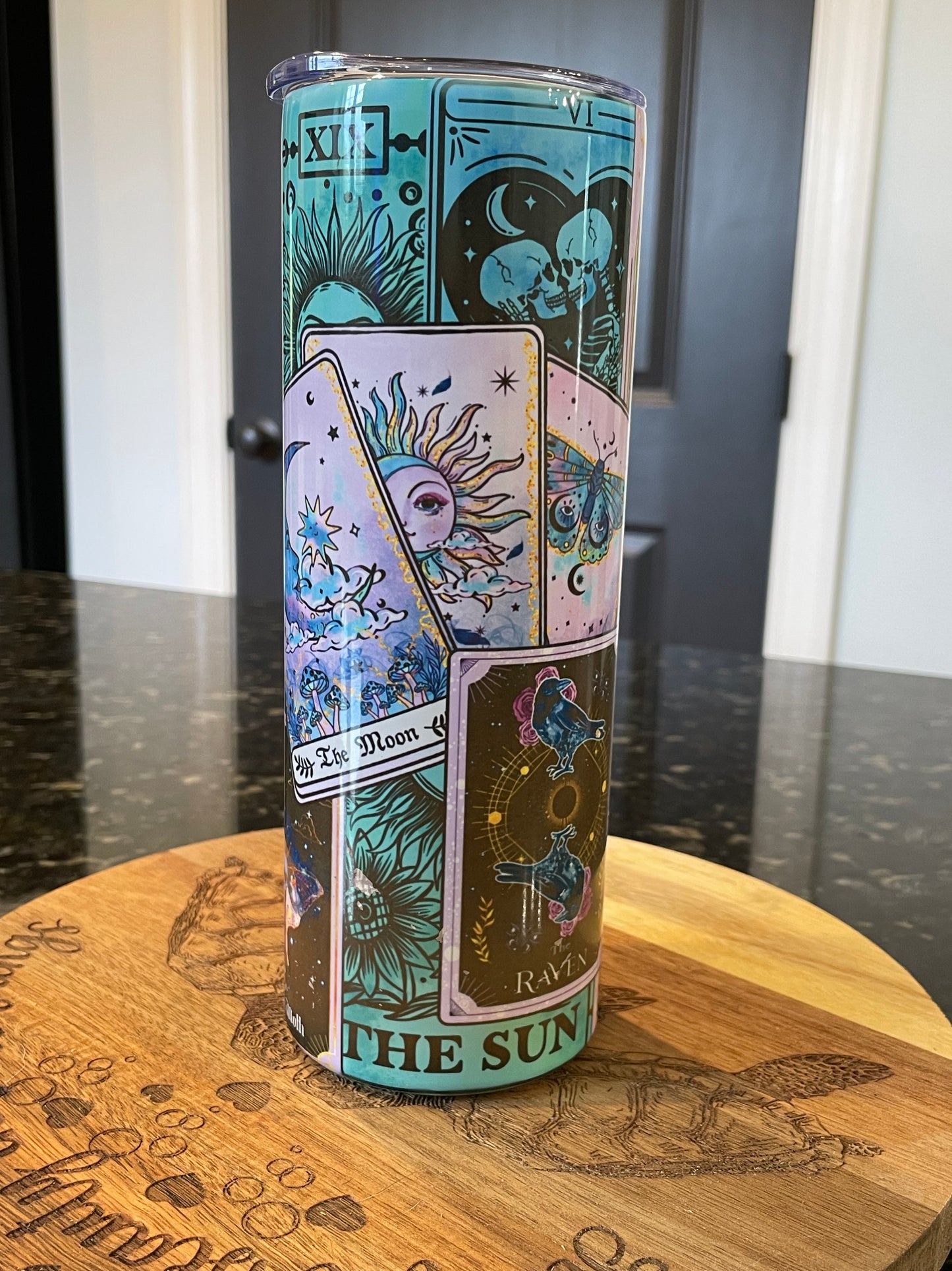 Tarot Card Metal Tumbler