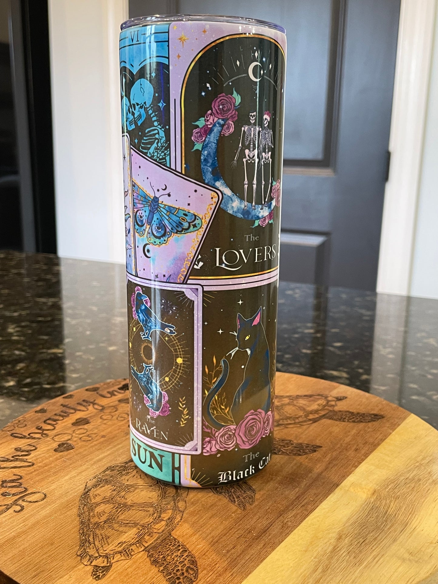 Tarot Card Metal Tumbler