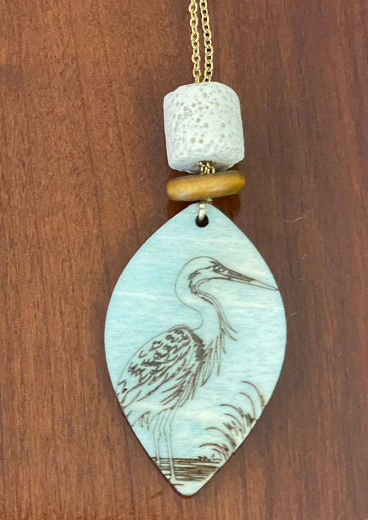 Heron Necklace