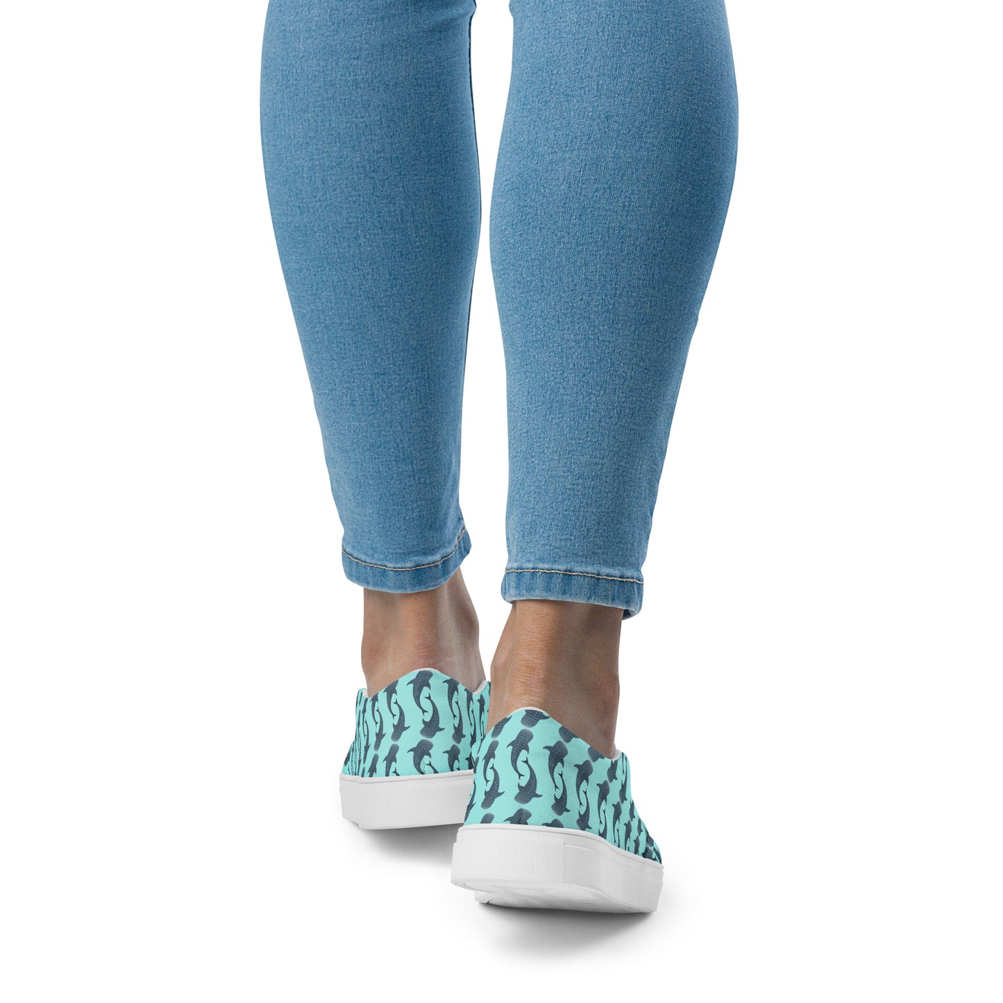 Whale Shark Women’s slip-on canvas shoes