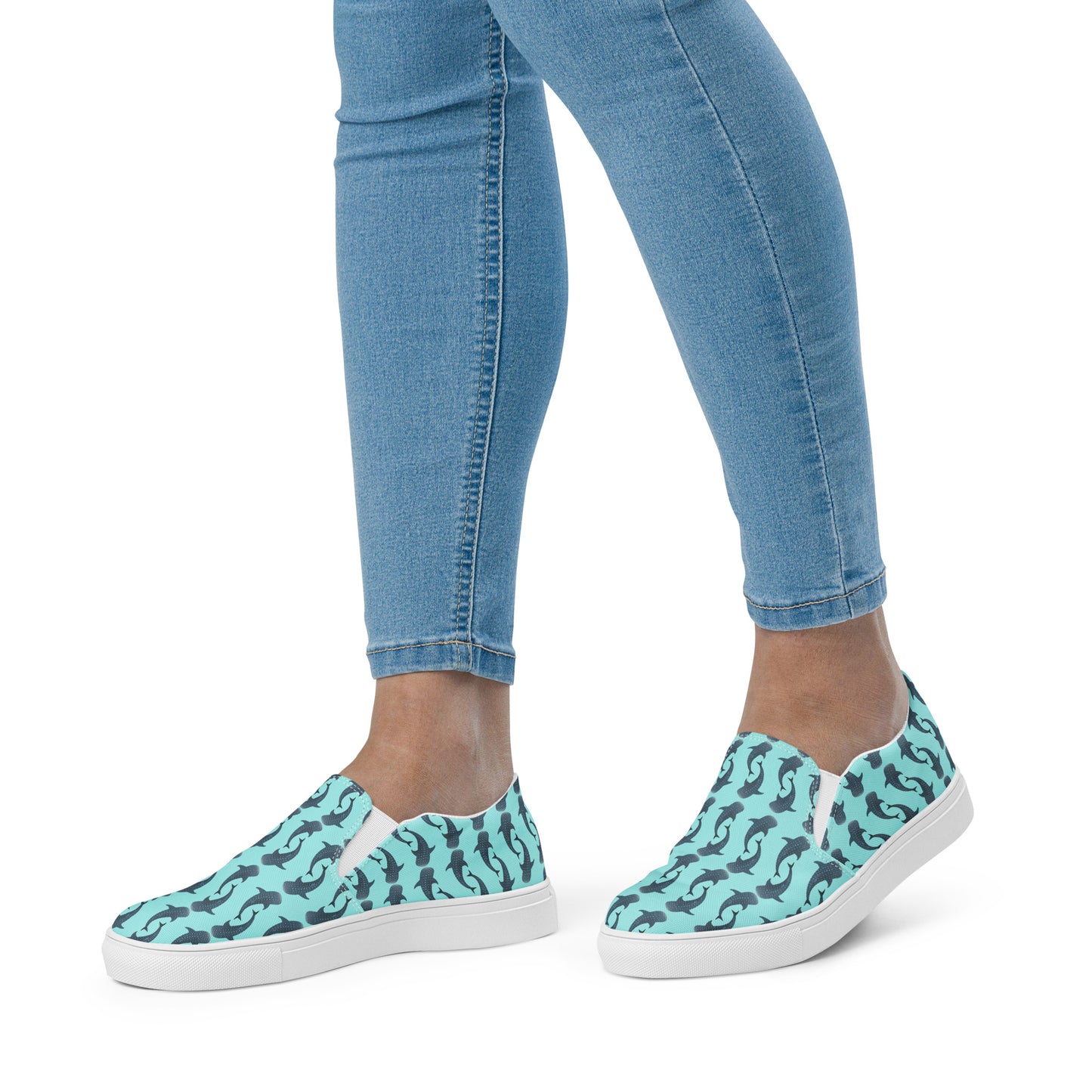 Whale Shark Women’s slip-on canvas shoes