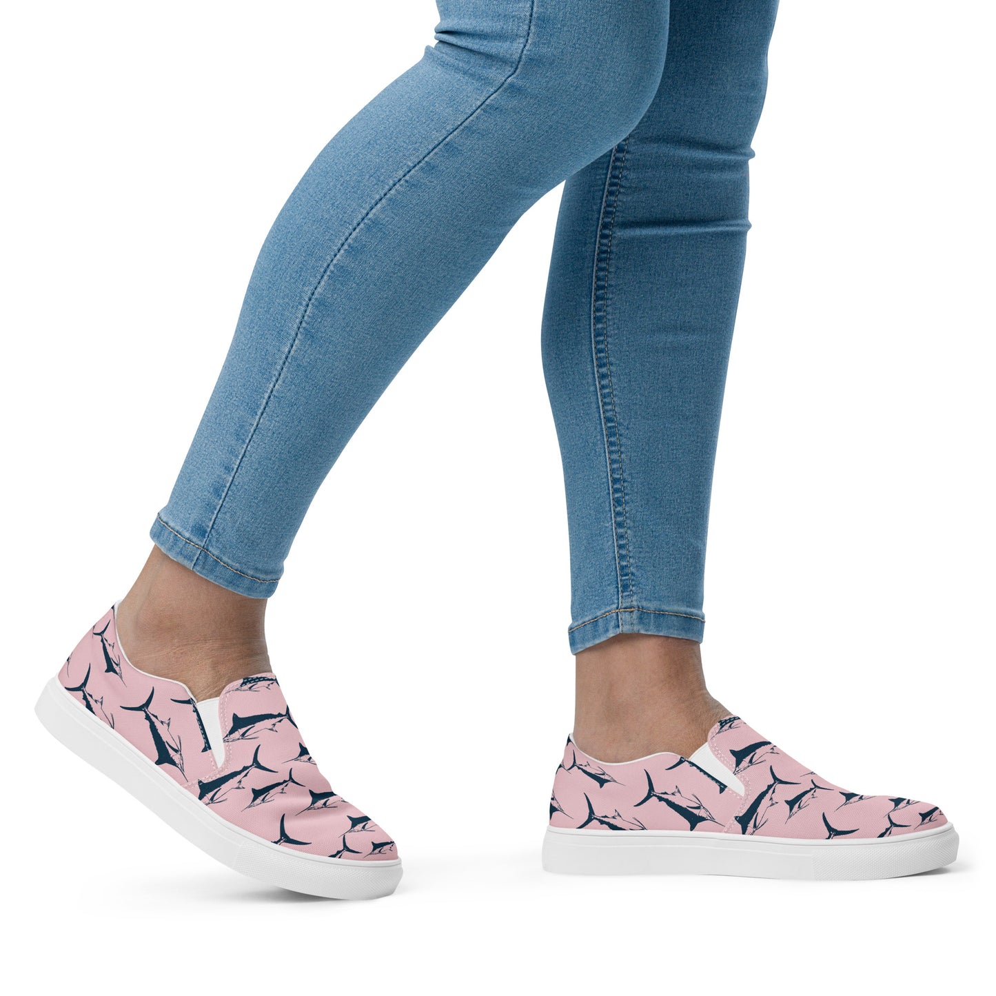 Marlin Pink Women’s slip-on canvas shoes