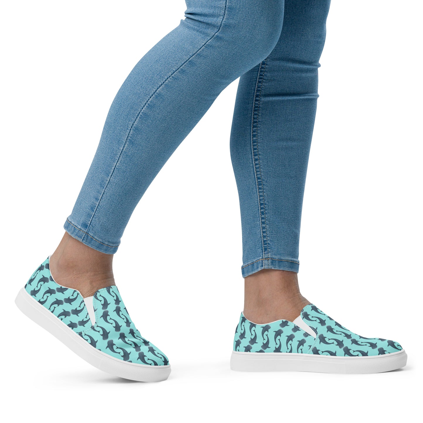 Whale Shark Women’s slip-on canvas shoes