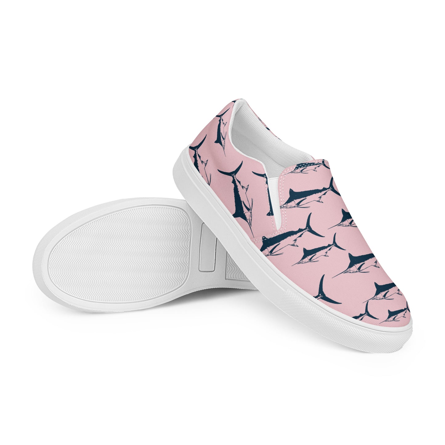 Marlin Pink Women’s slip-on canvas shoes