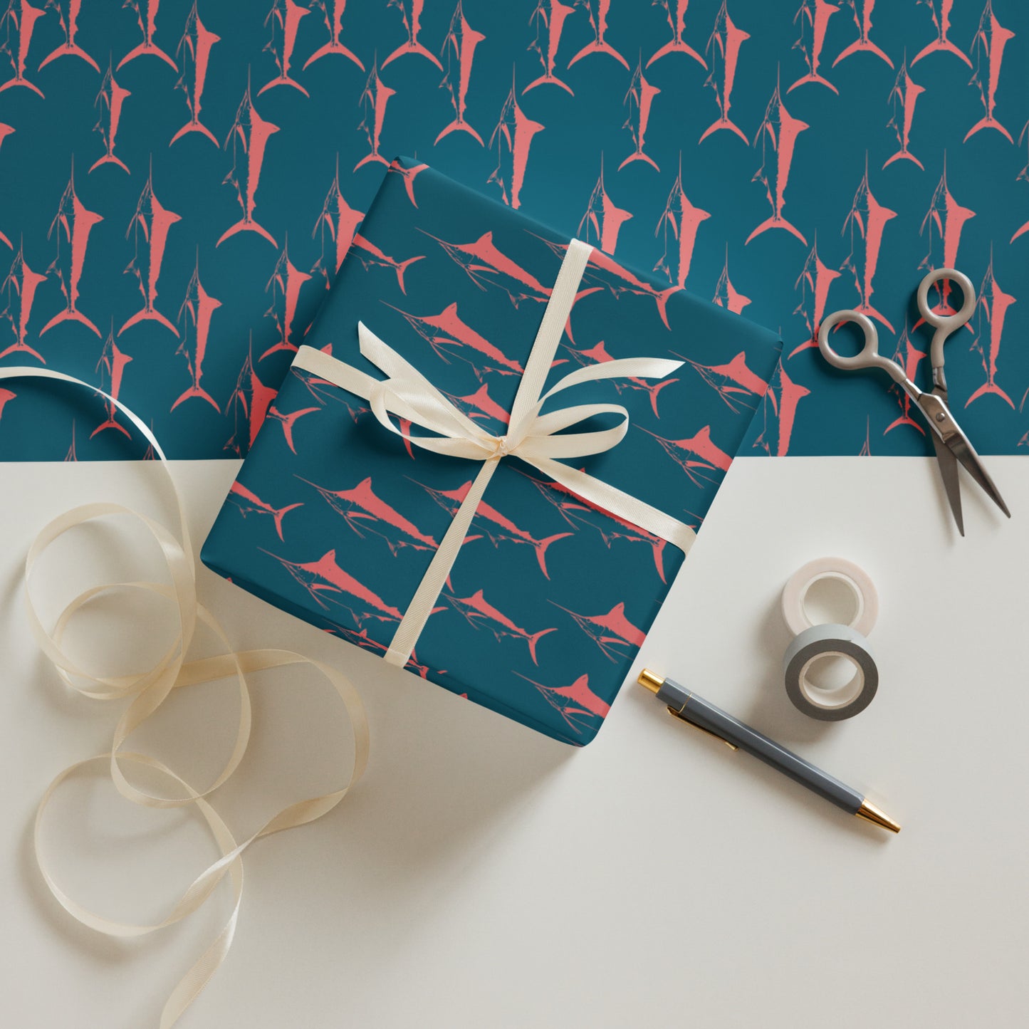 Marlin Wrapping paper sheets