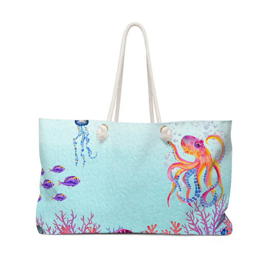 Coral Reef Life Weekender Bag