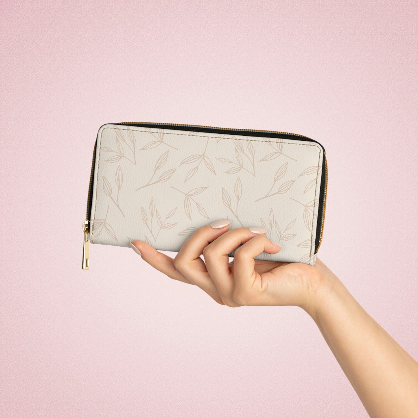 Leaves Zipper Wallet