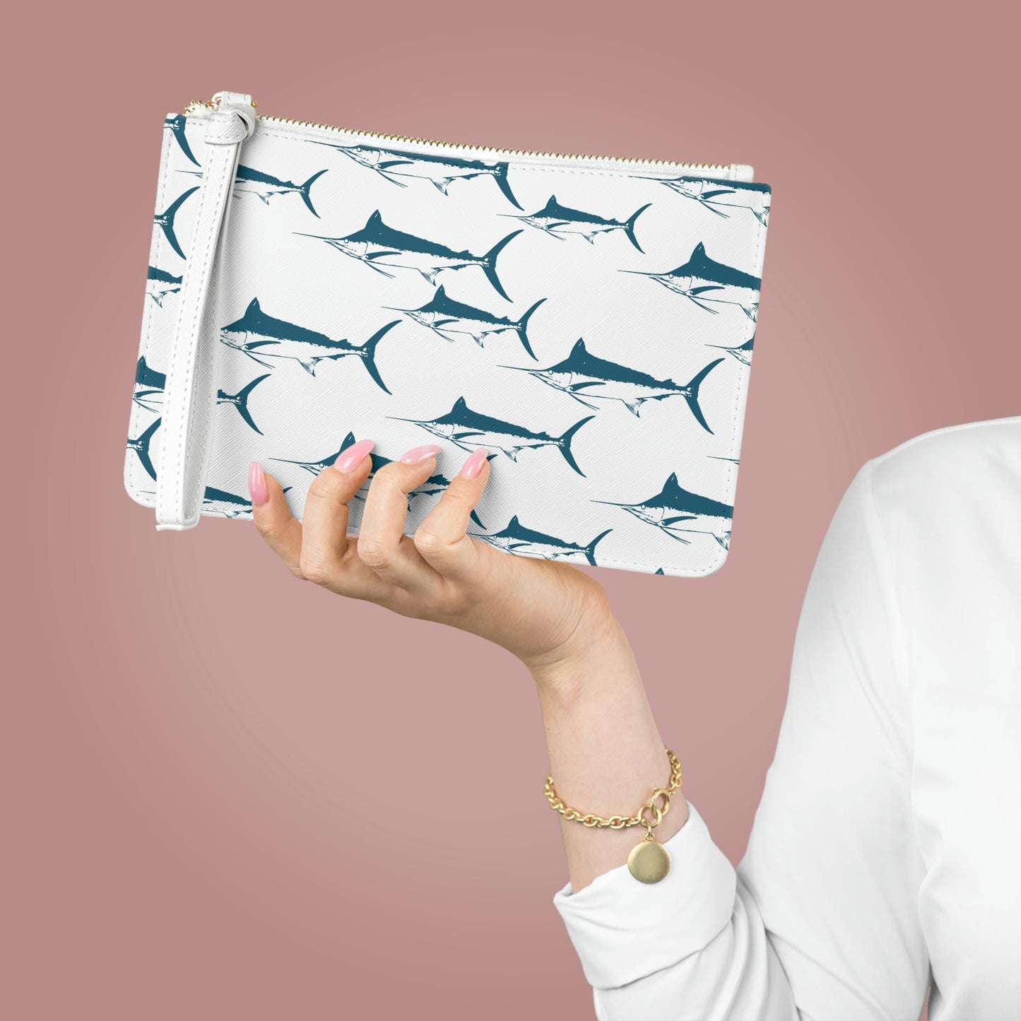 Blue Marlin Clutch Bag