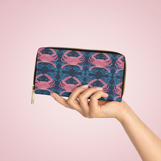 Crab Zipper Wallet