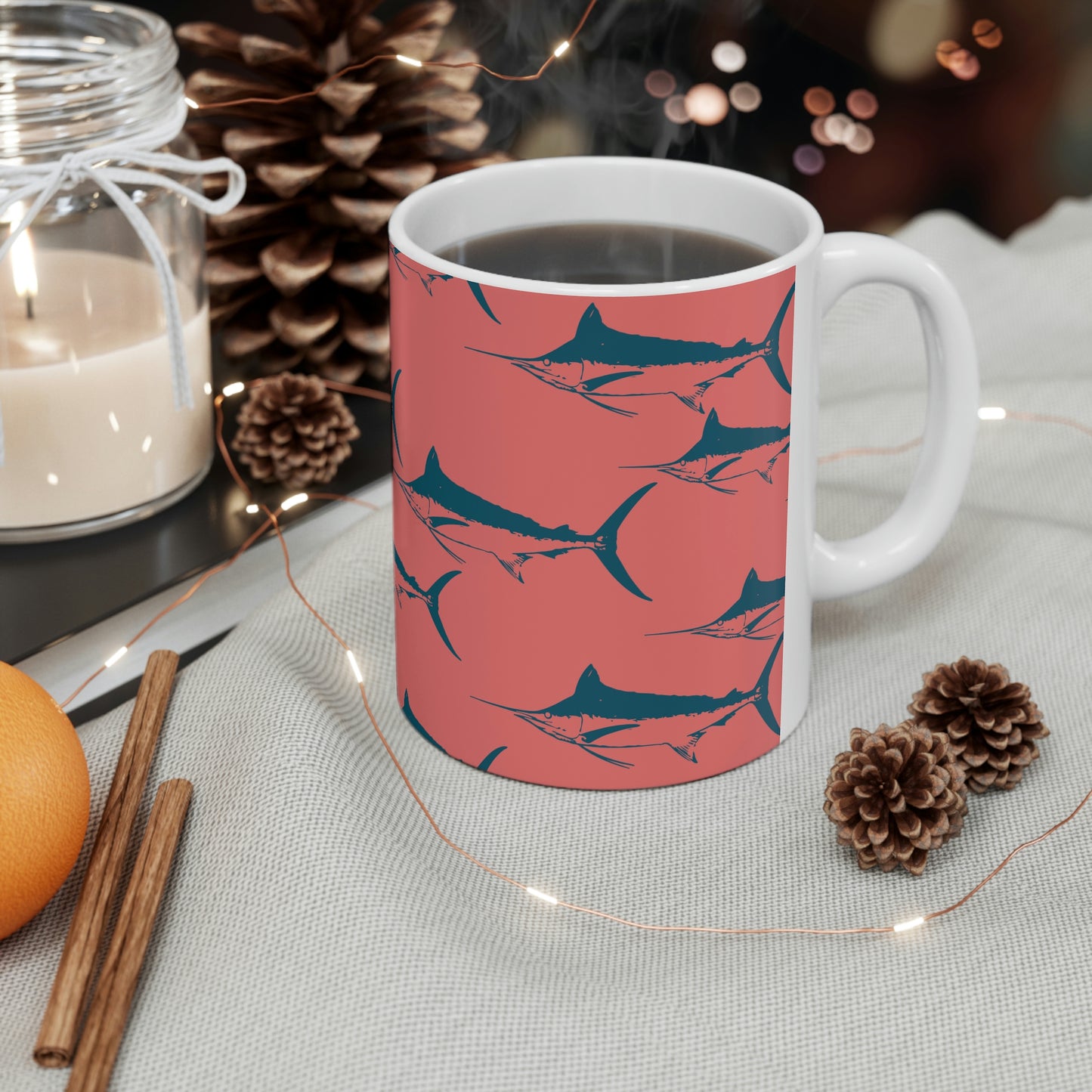 Marlin Ceramic Mug 11oz