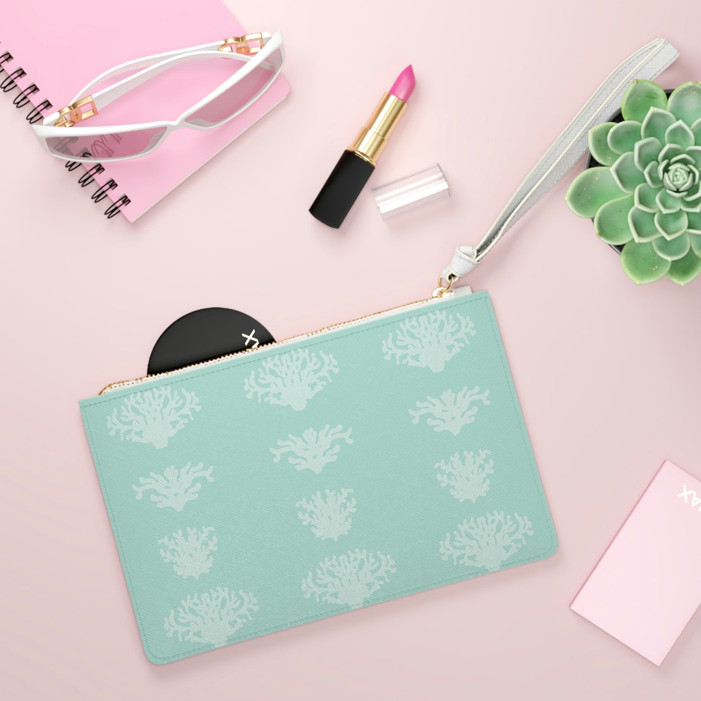 Coral Clutch Bag