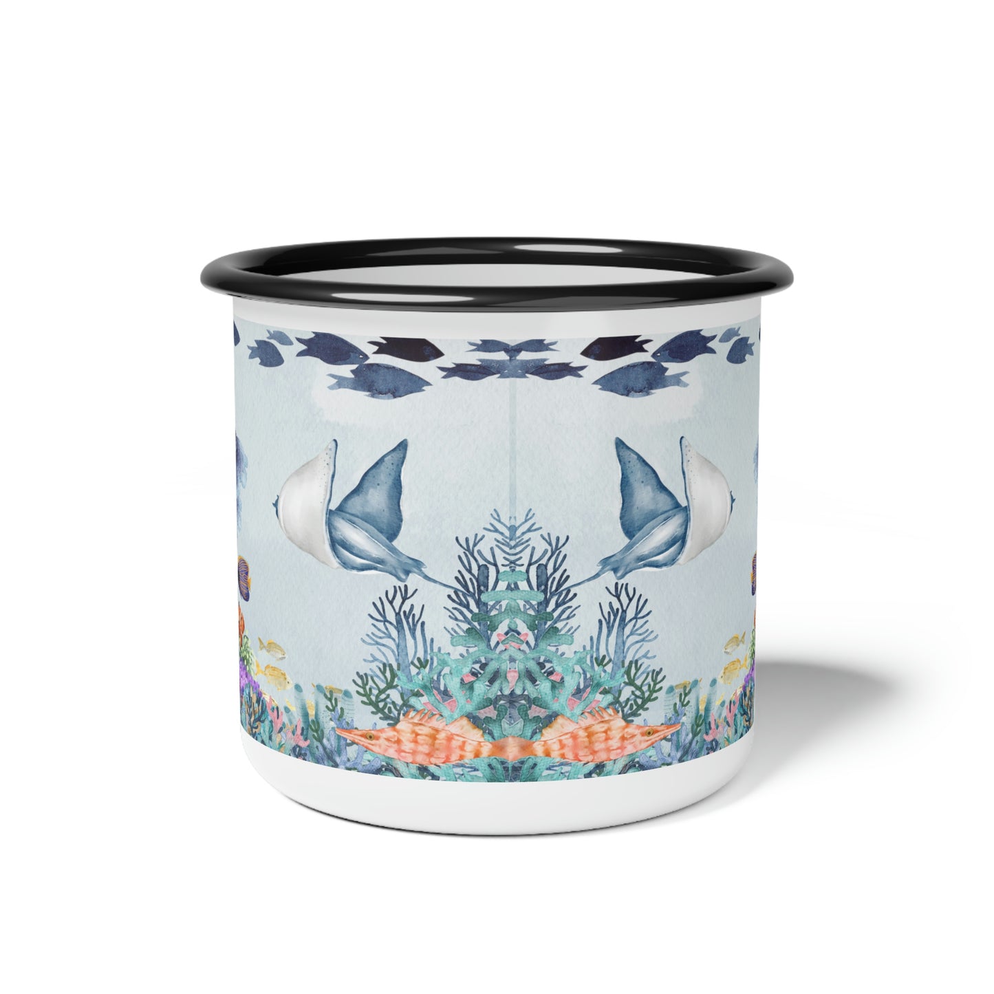 Coral Reef Life Enamel Small Camp Cup