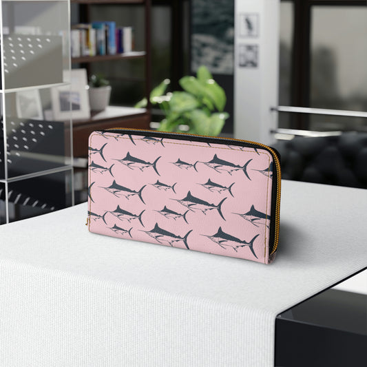 Blue Marlin Zipper Wallet