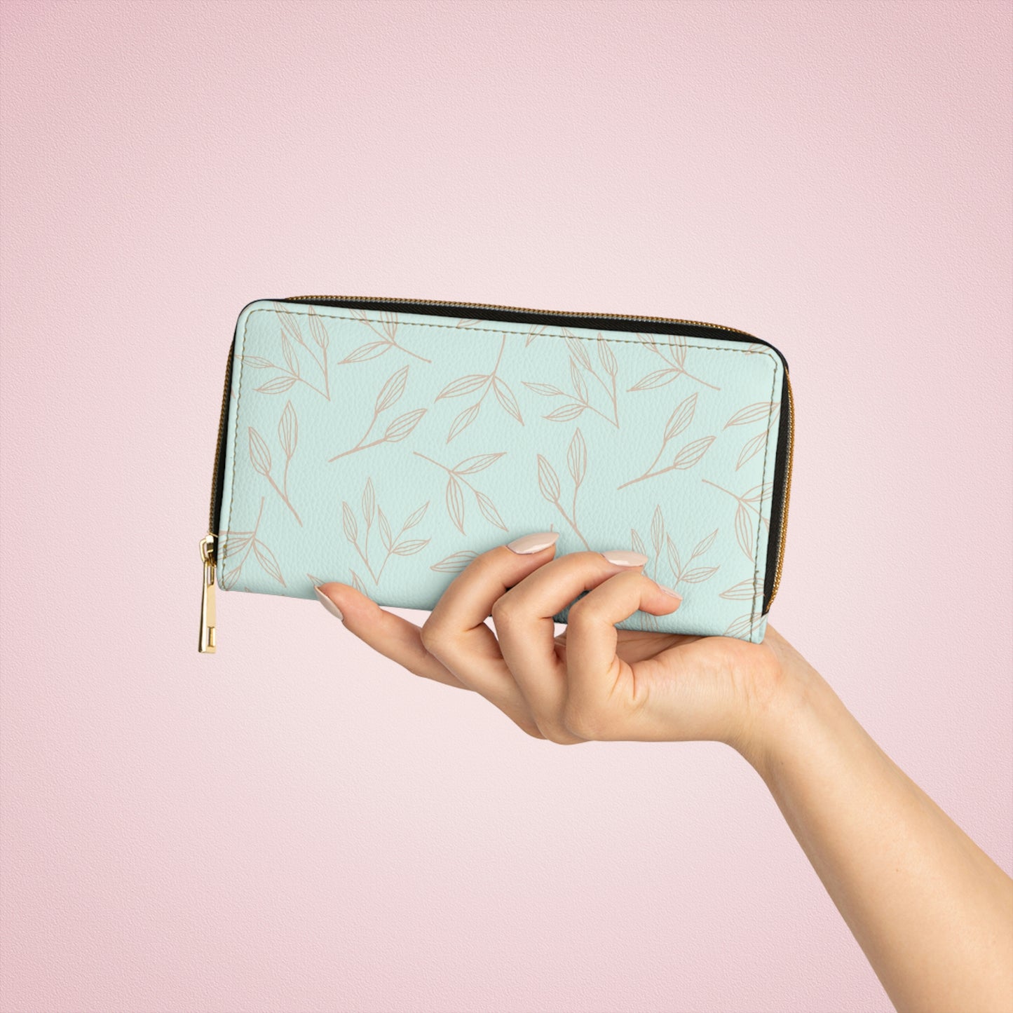Leaves Zipper Wallet