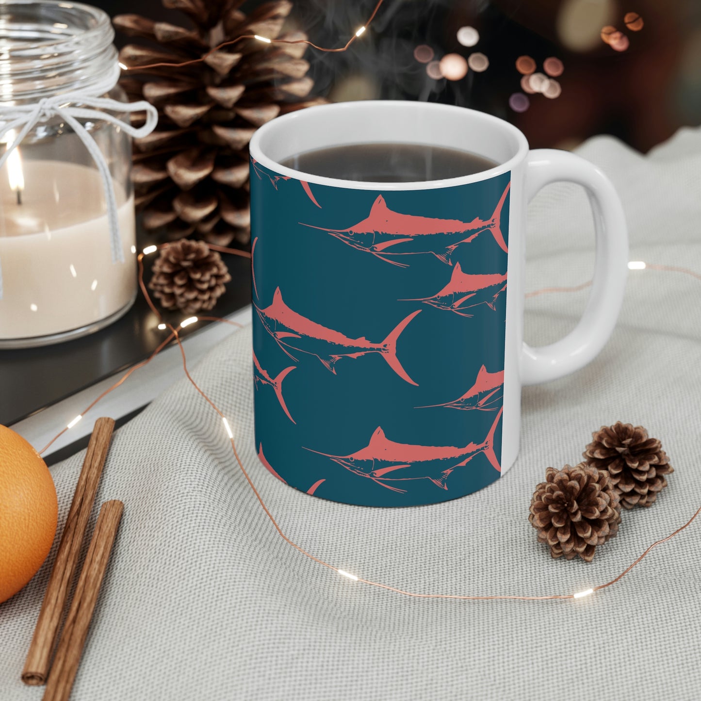 Marlin Ceramic Mug 11oz