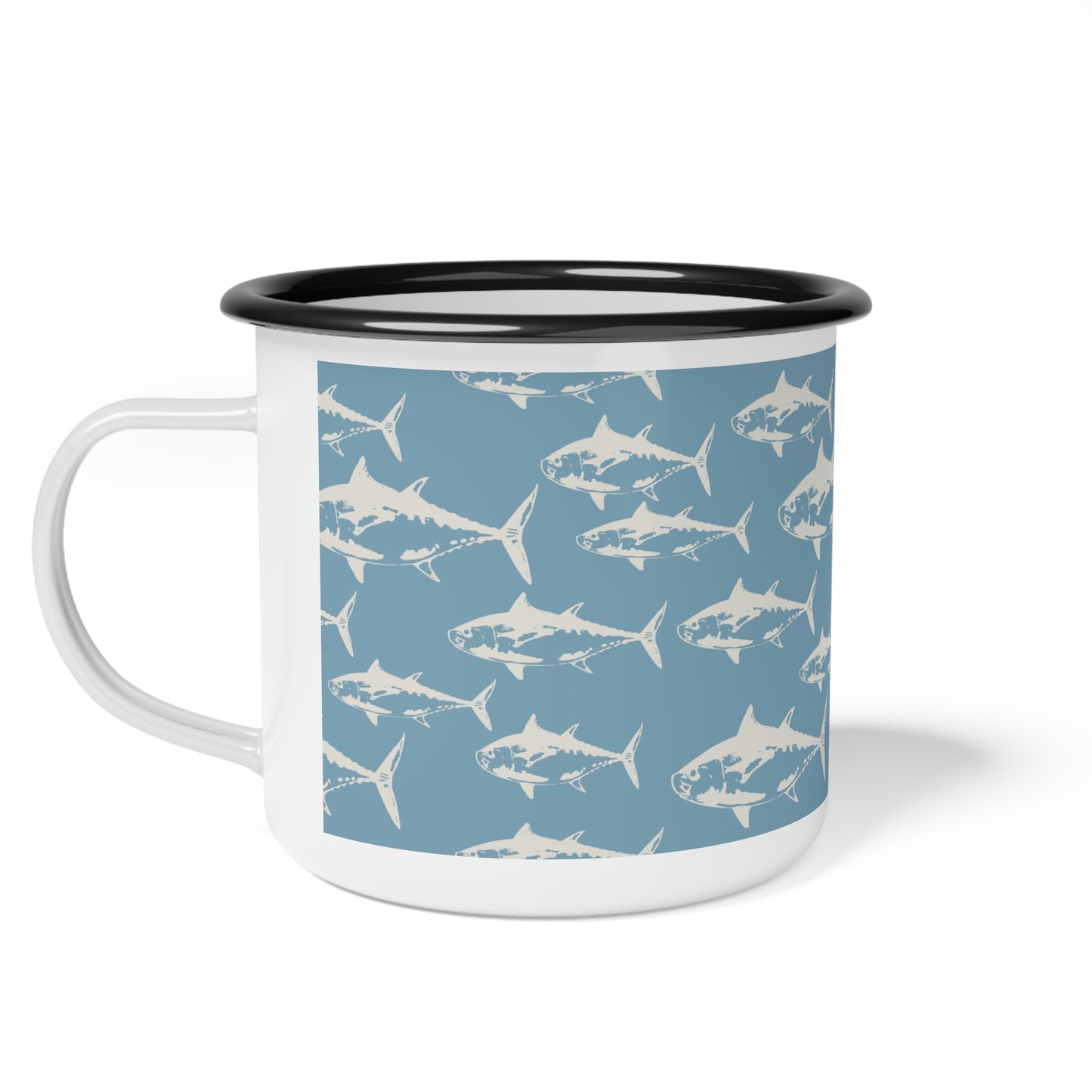 Black fin Enamel Small Camp Cup