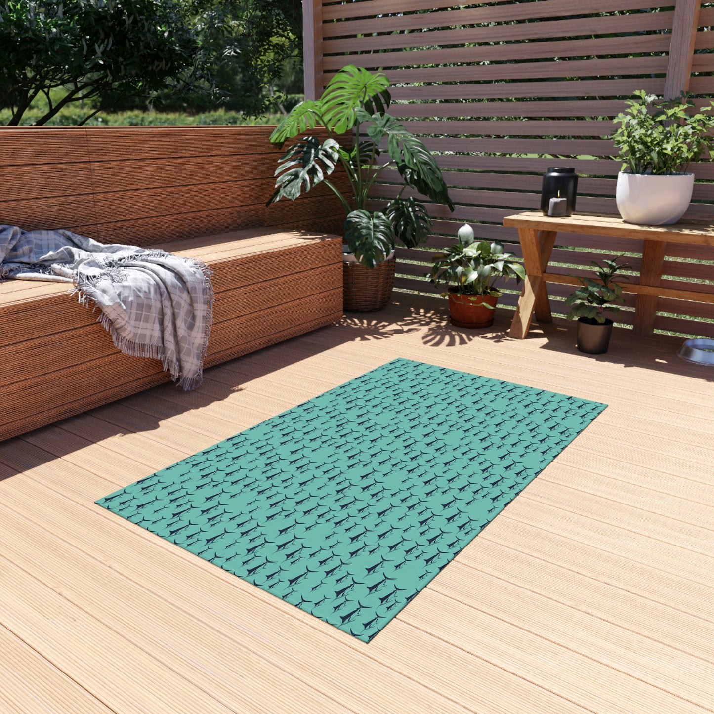 Mint Marlin Outdoor Rug