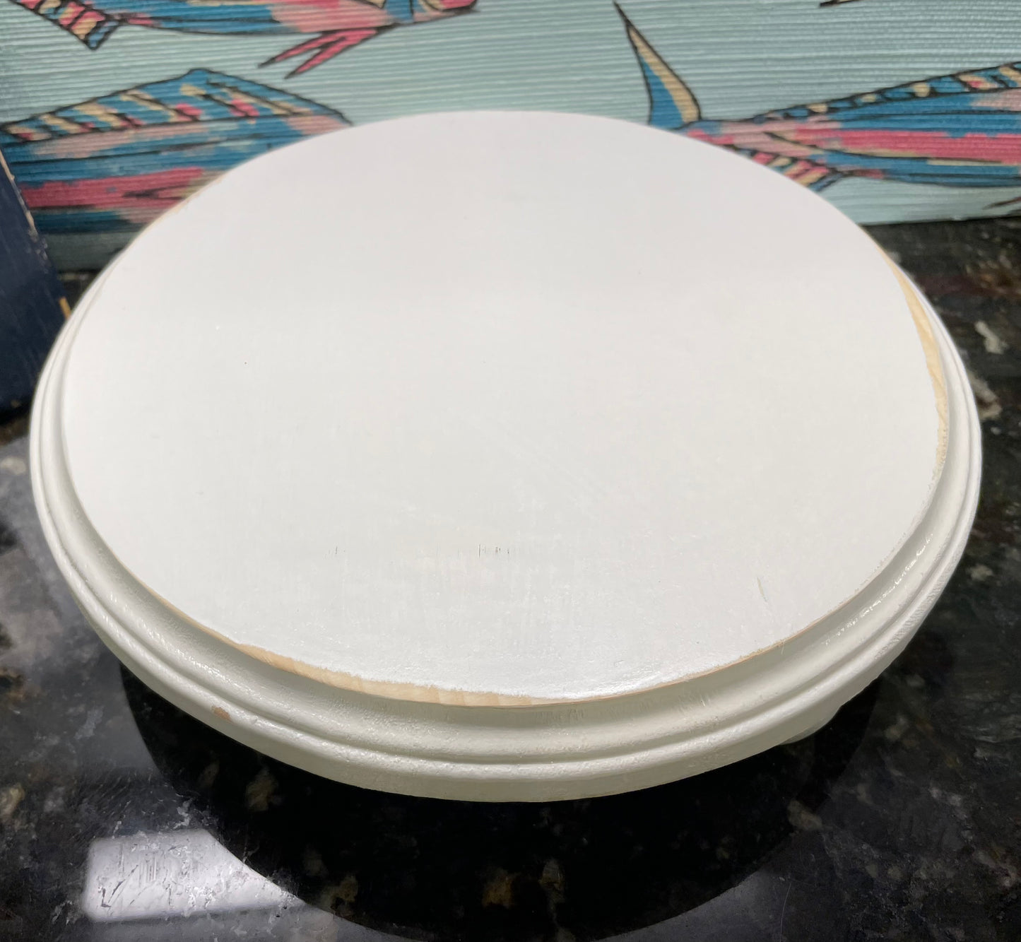 Off White (limited color) Round Wood Riser with Round Legs