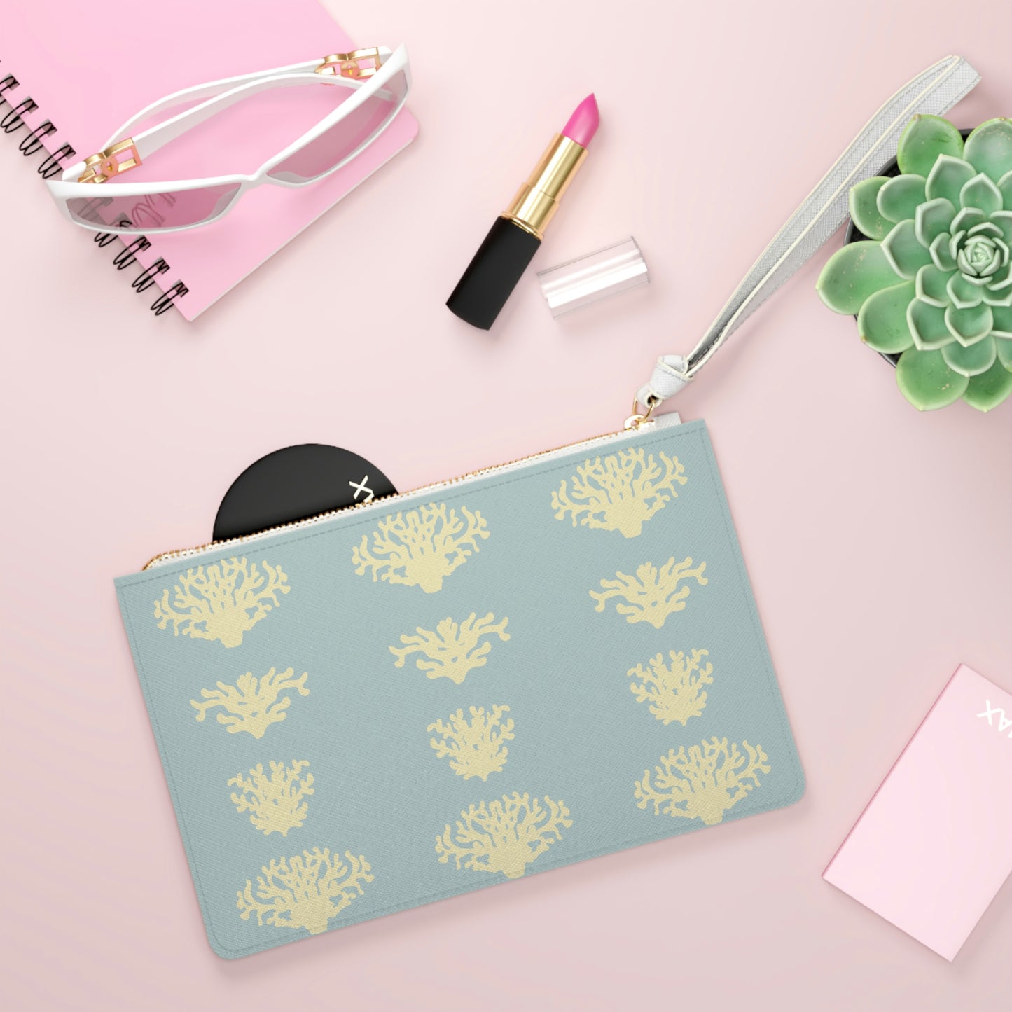 Coral Clutch Bag