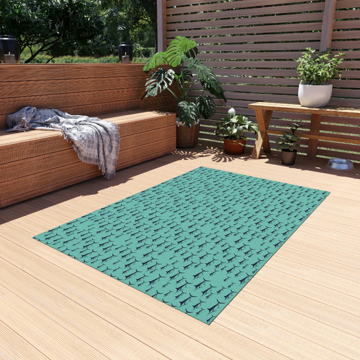 Mint Marlin Outdoor Rug