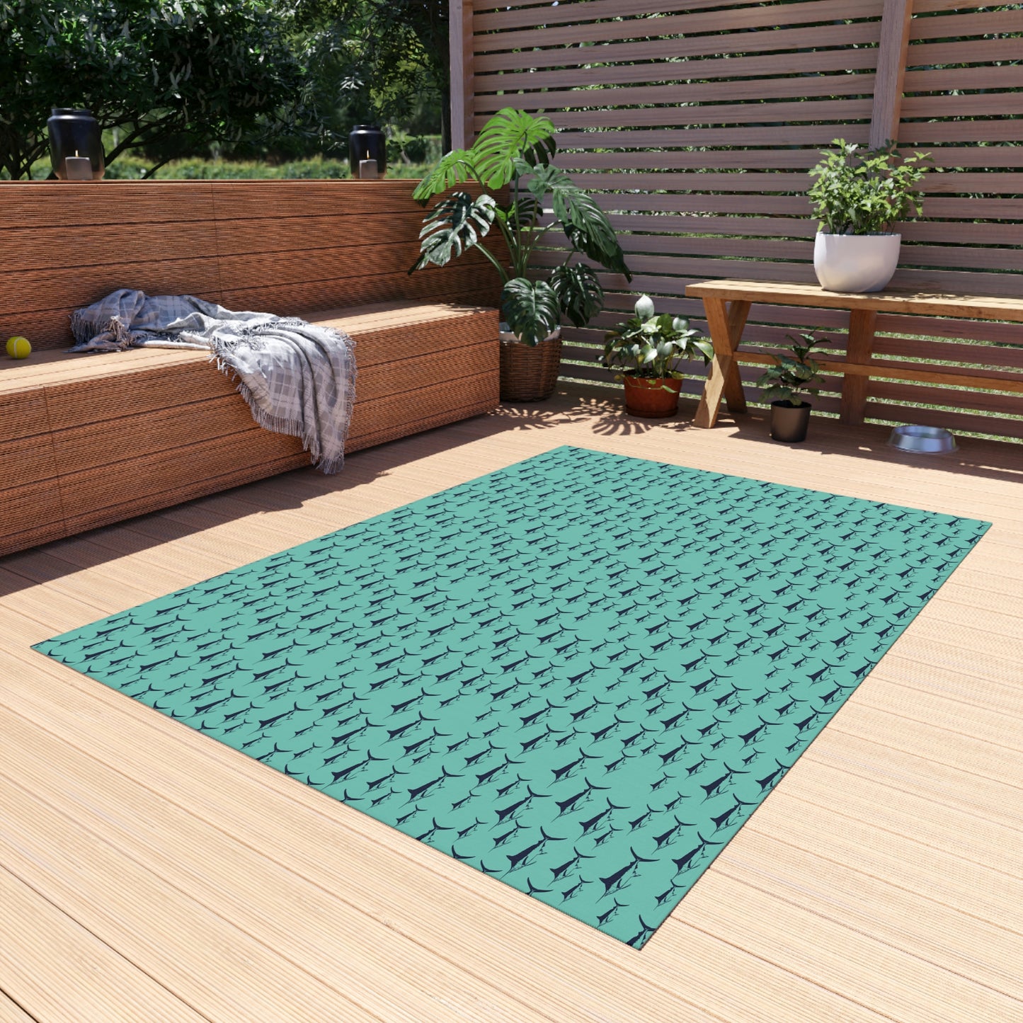 Mint Marlin Outdoor Rug