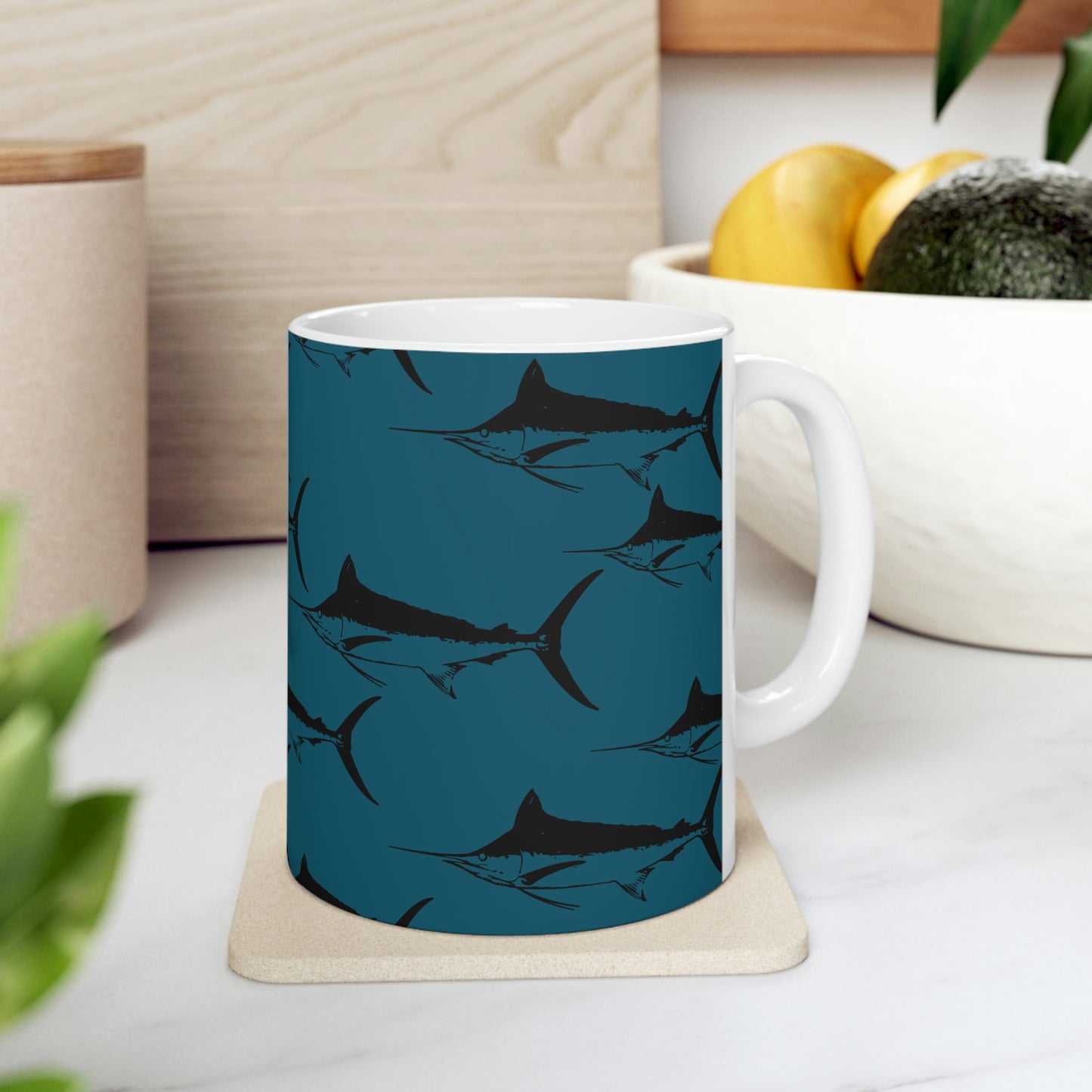 Marlin Ceramic Mug 11oz