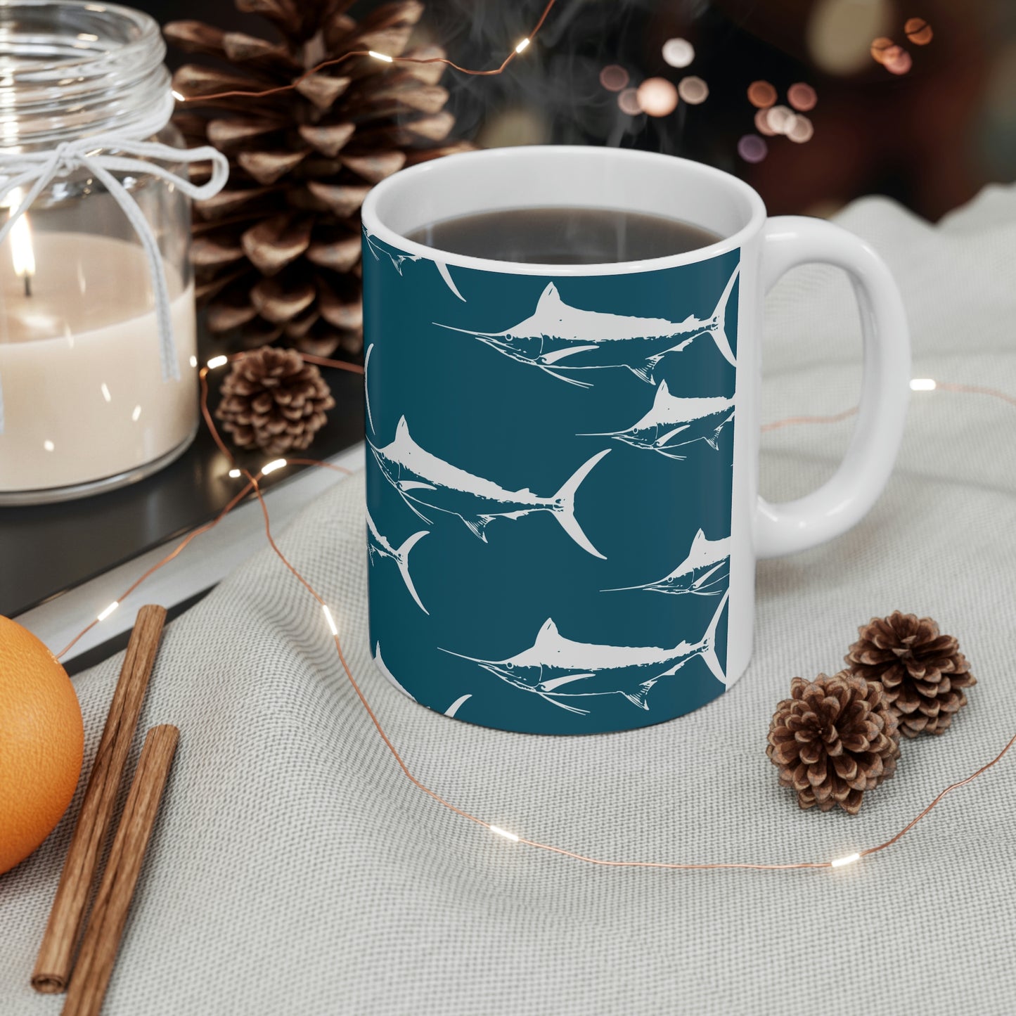 Marlin Ceramic Mug 11oz