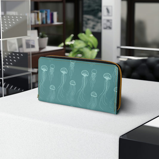 Jellyfish Zipper Wallet