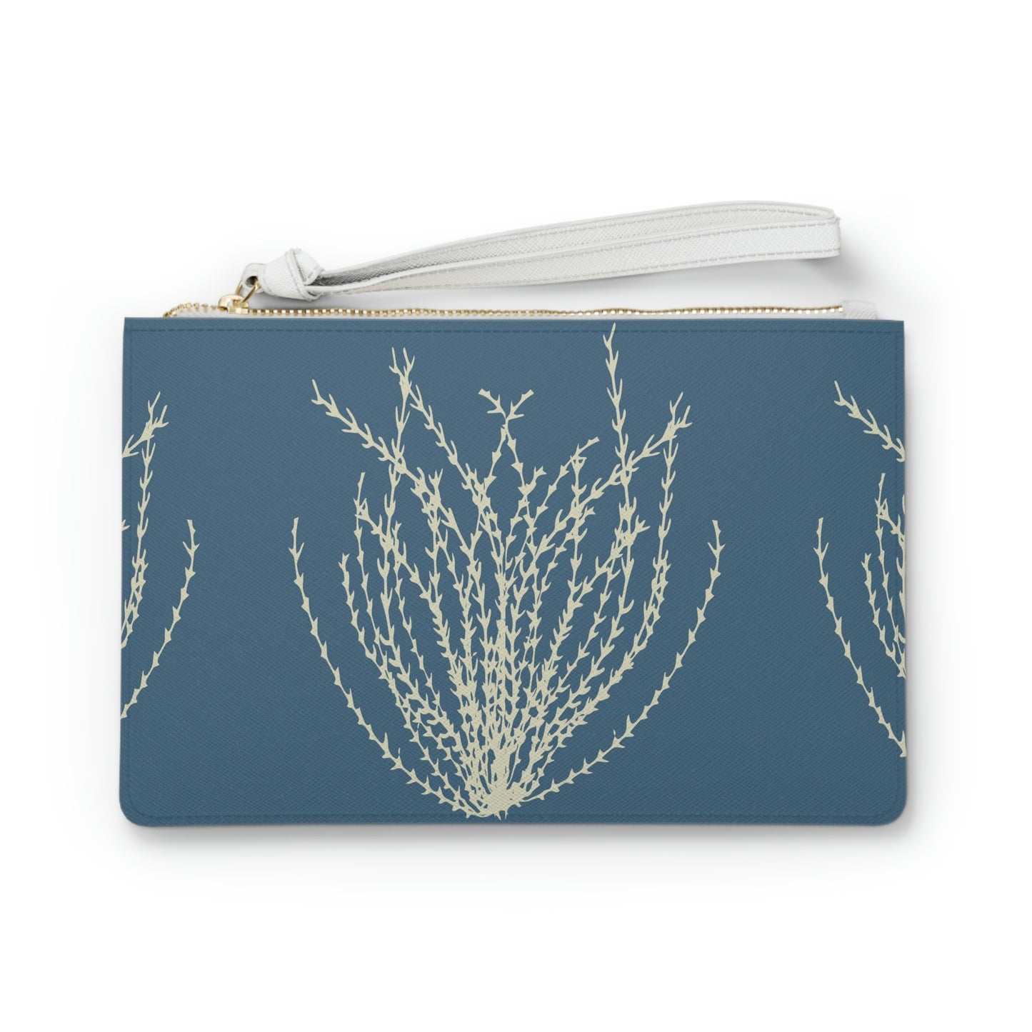 Blue Sea Grass Clutch Bag