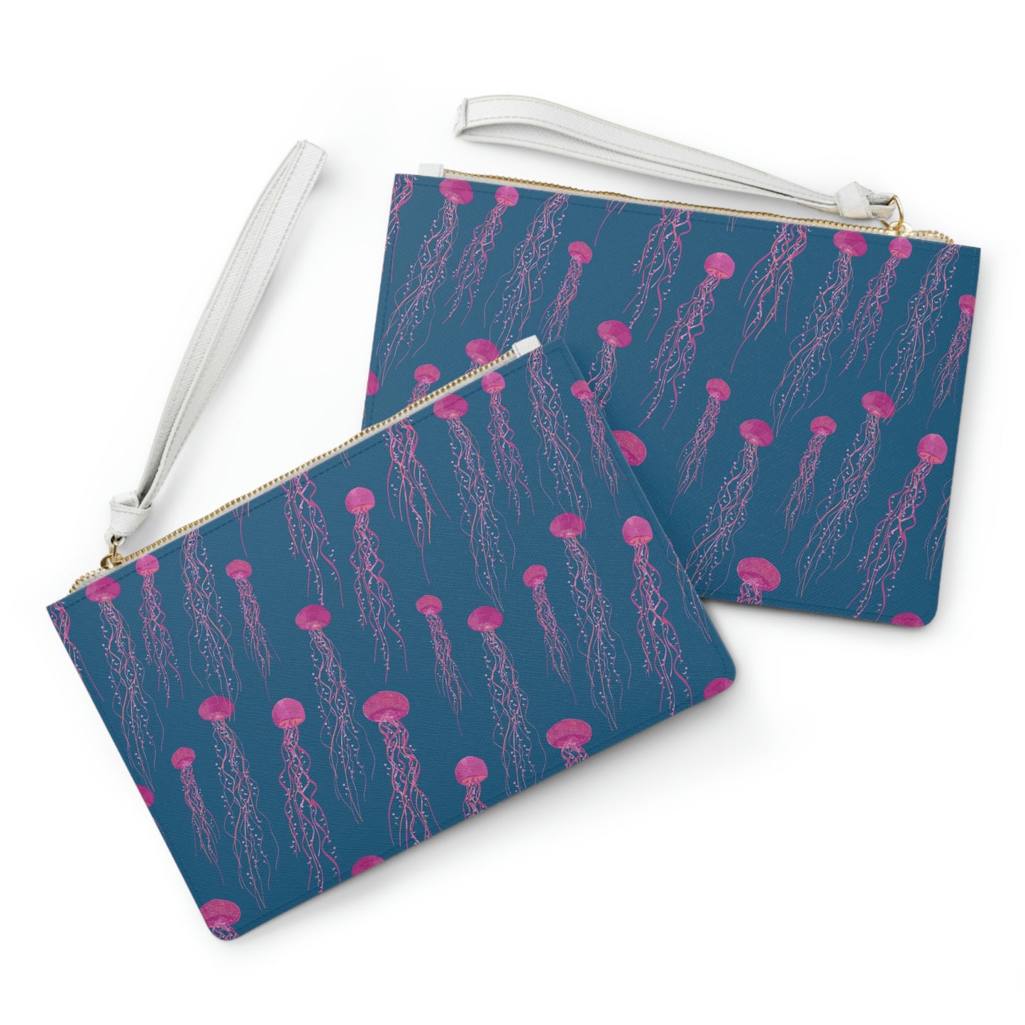 Swimming Jellyfish Clutch Bag