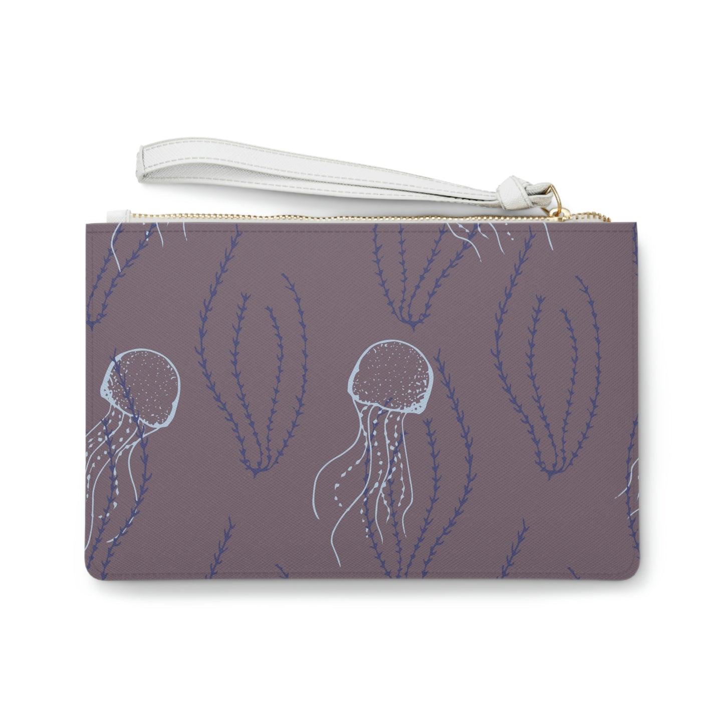 Jellyfish and Sea grass Clutch Bag