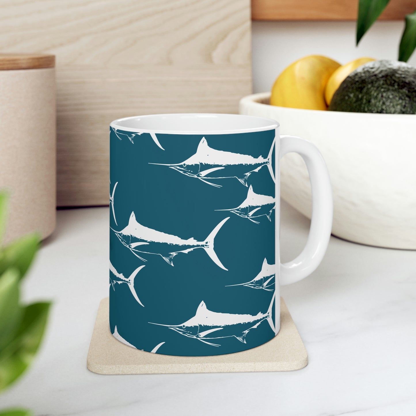 Marlin Ceramic Mug 11oz