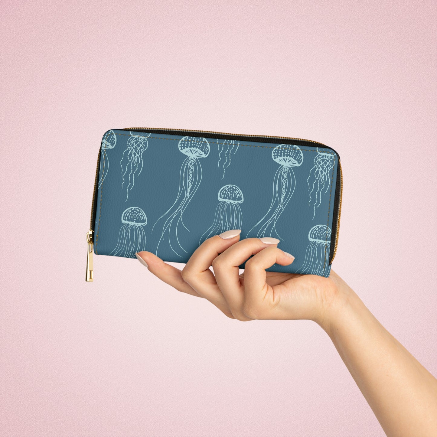 Jellyfish Zipper Wallet