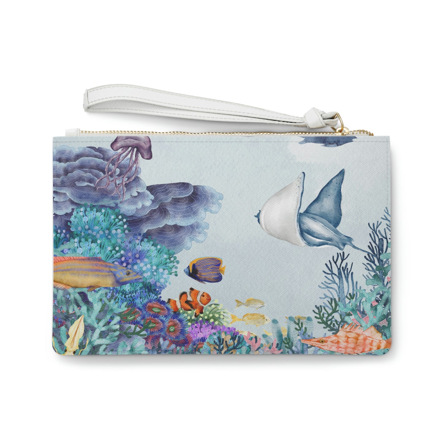 Coral Reef Life Clutch Bag