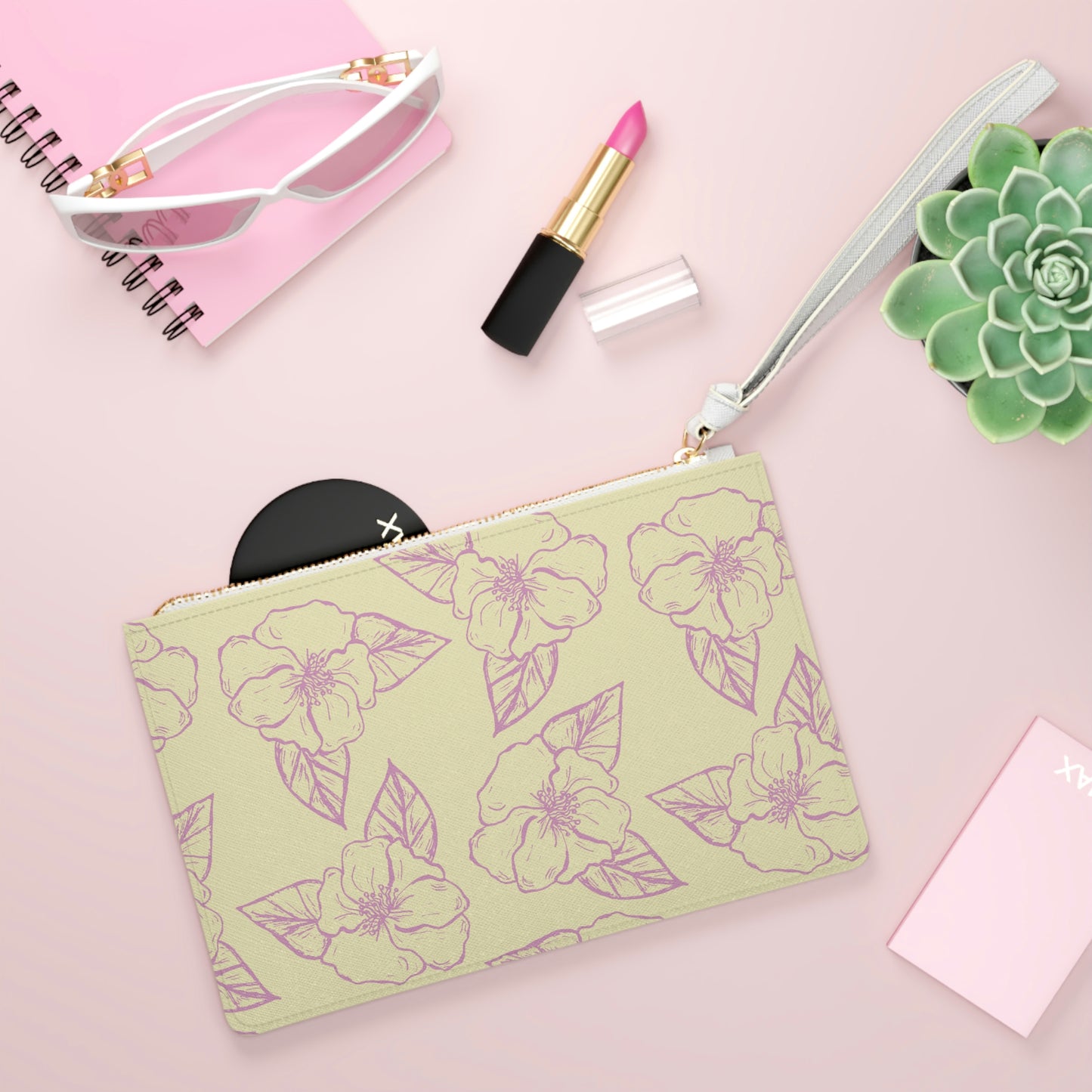 Hibiscus Floral Clutch Bag