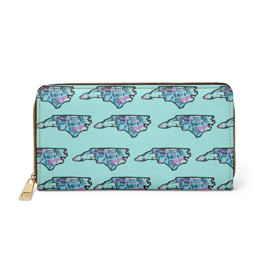 North Carolina Zipper Wallet