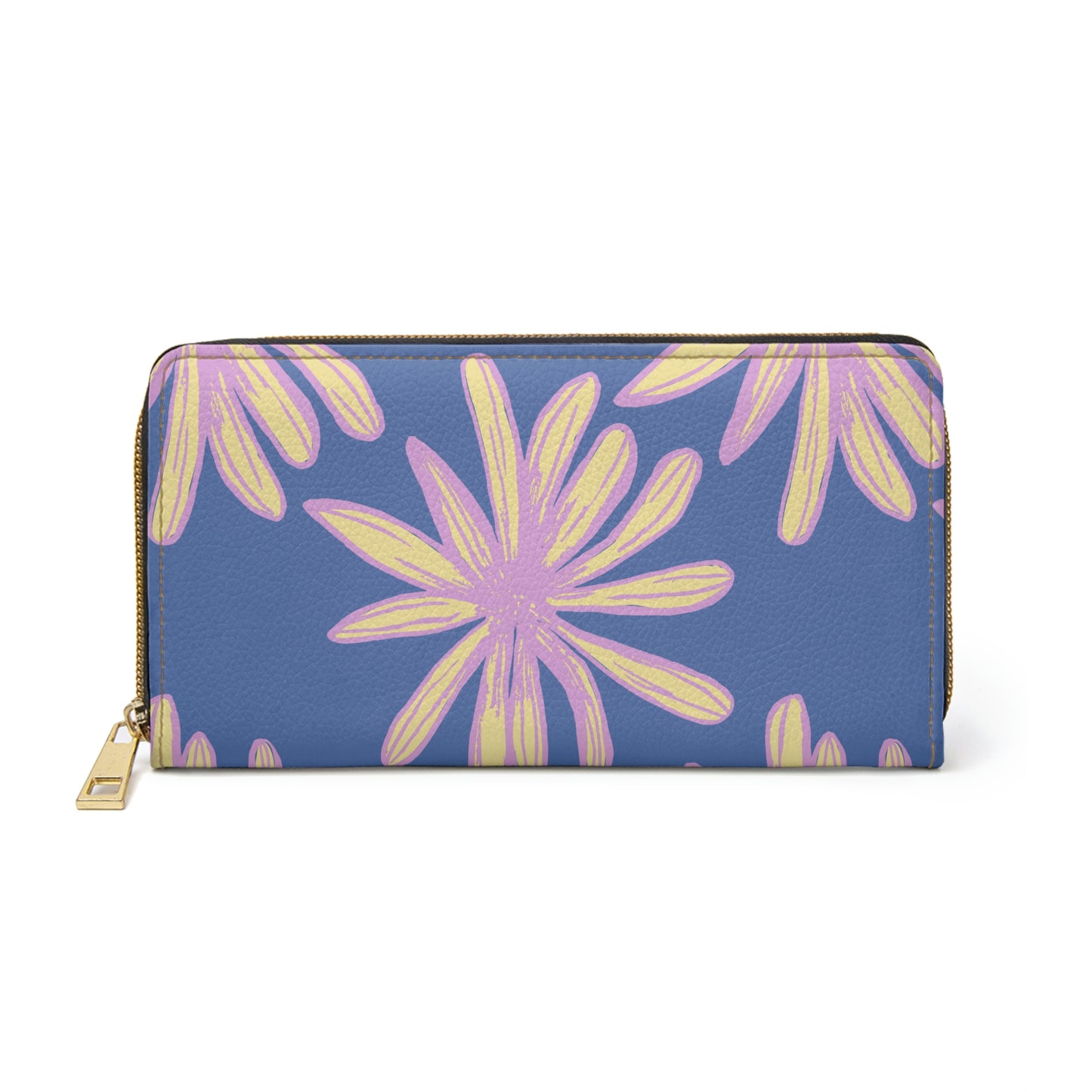 Floral Daisy Zipper Wallet