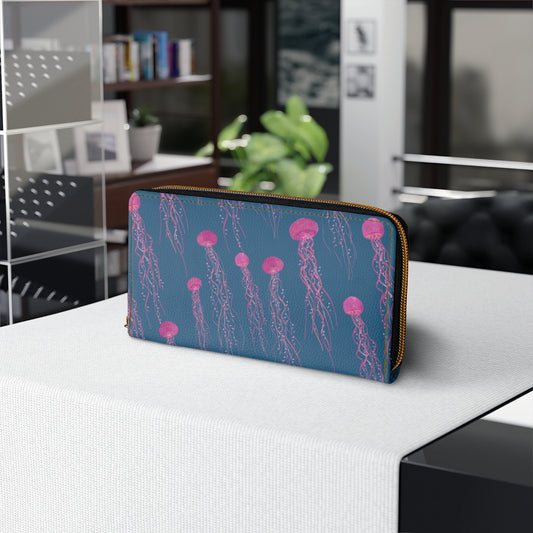 Jellyfish Zipper Wallet