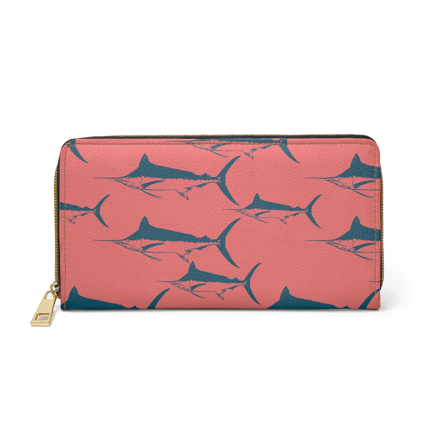Blue Marlin Zipper Wallet