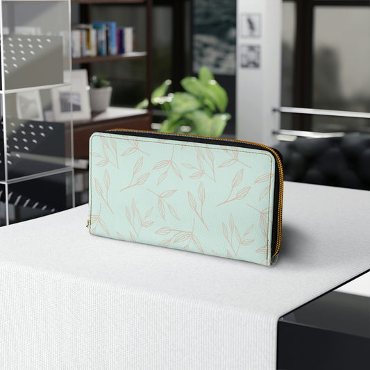 Leaves Zipper Wallet