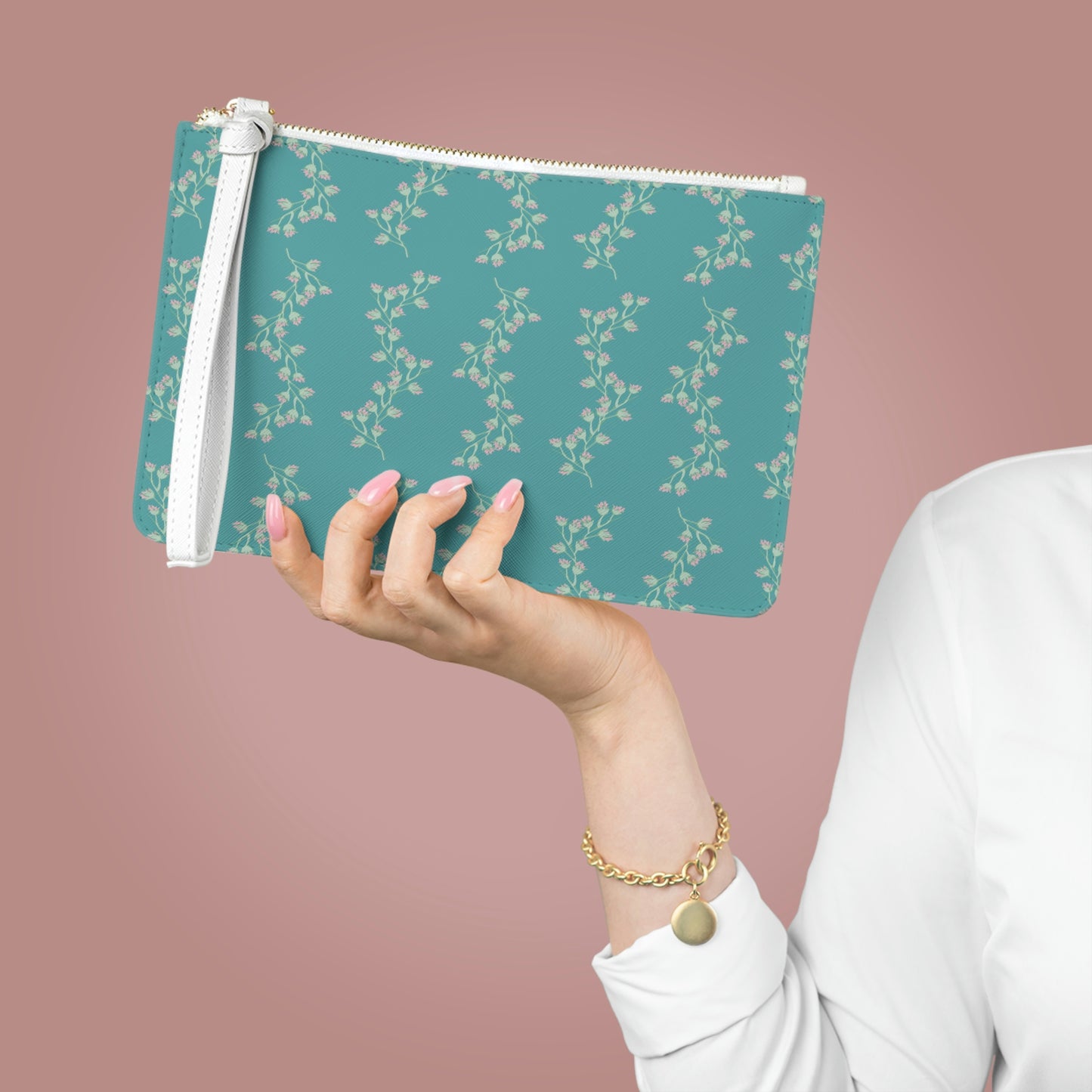 Cascading Florals Clutch Bag