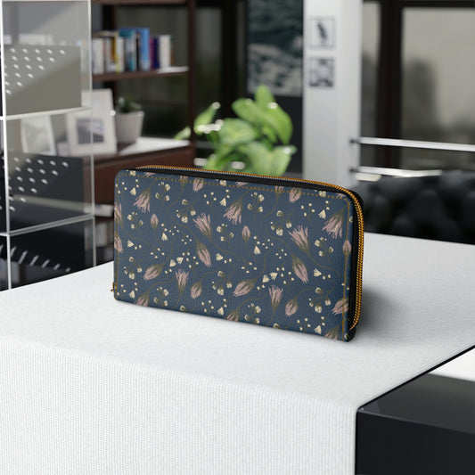 Floral Zipper Wallet