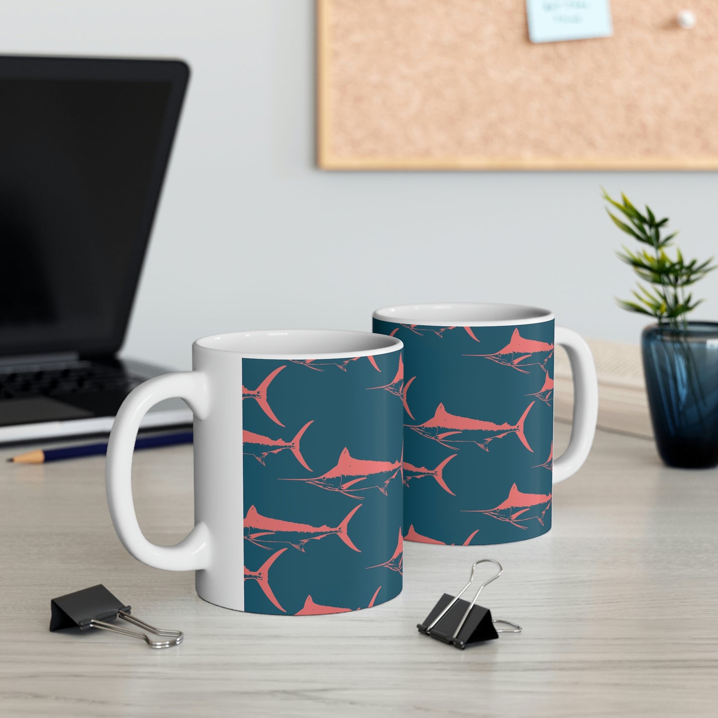 Marlin Ceramic Mug 11oz