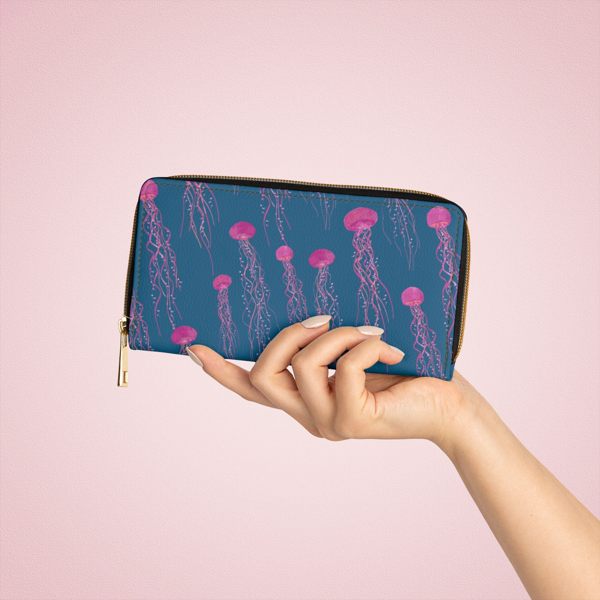Jellyfish Zipper Wallet