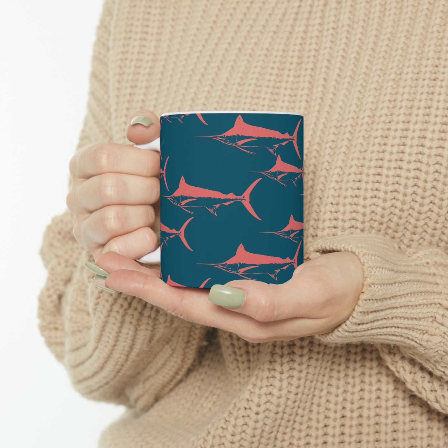 Marlin Ceramic Mug 11oz