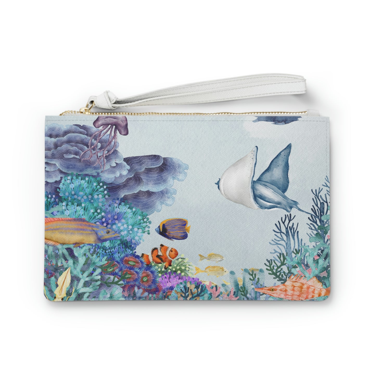 Coral Reef Life Clutch Bag
